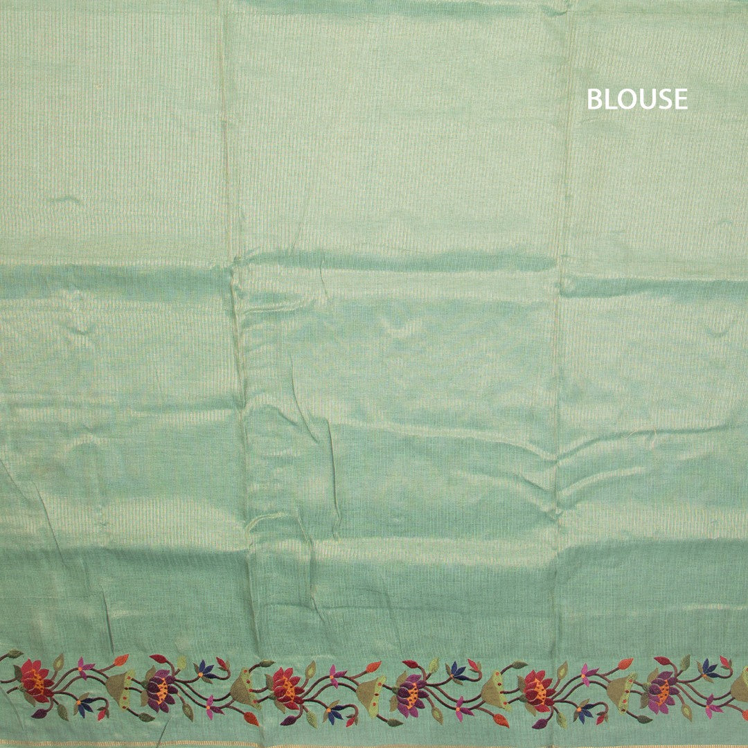 RTSR42329-3-Raw-Silk-Pista-Green-Zari-Stripes-Saree-And-Thread-Border-04-blouse