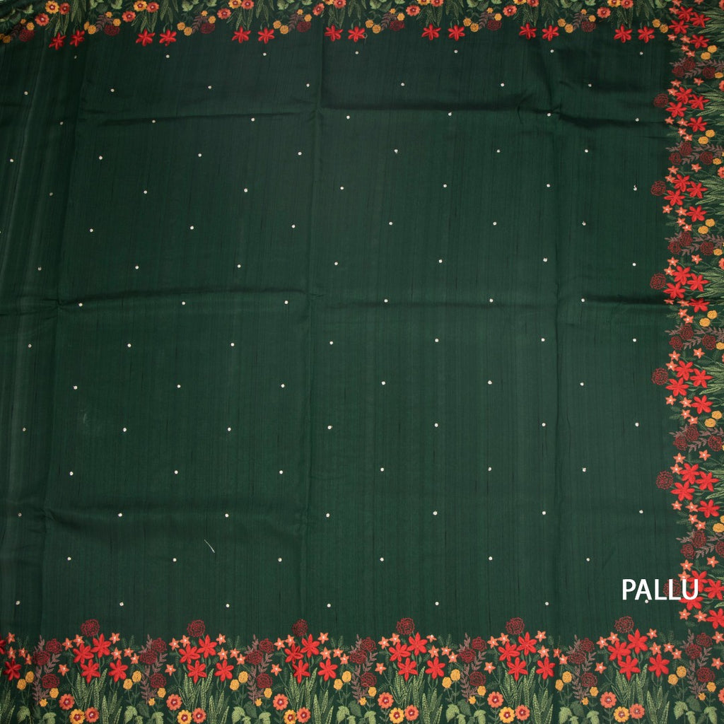RTSR42335-2-Raw-Silk-Dark-Green-Saree-With-Zari-buttas-And-Thread-Border-02-pallu