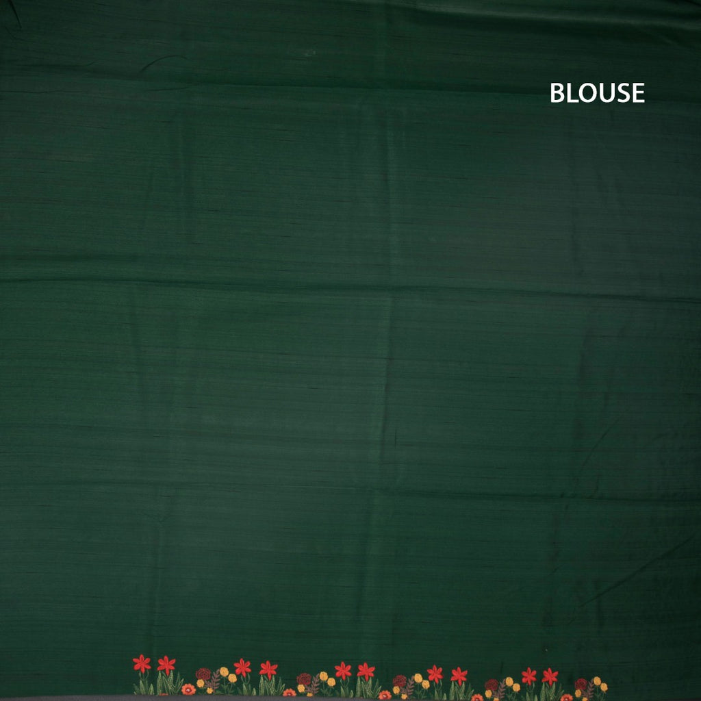 RTSR42335-3-Raw-Silk-Dark-Green-Saree-With-Zari-buttas-And-Thread-Border-02-blouse