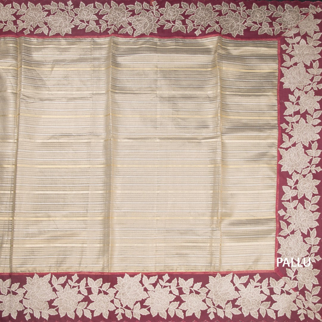 RTSR42363-2-Tissue-Cream-Zari-Stripes-Saree-And-Floral-Border-04-pallu