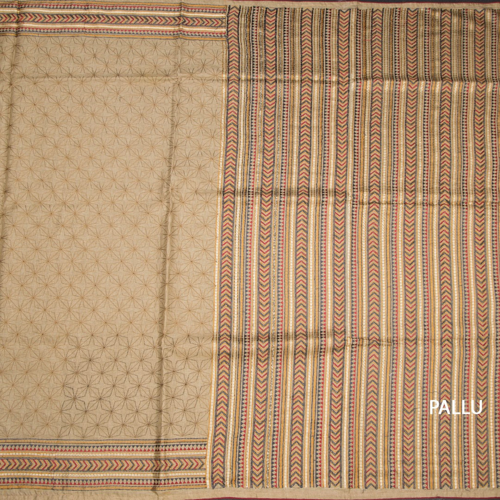 RTSR42365-2-Raw-Silk-Light-Brown-Thread-Work-Saree-pallu
