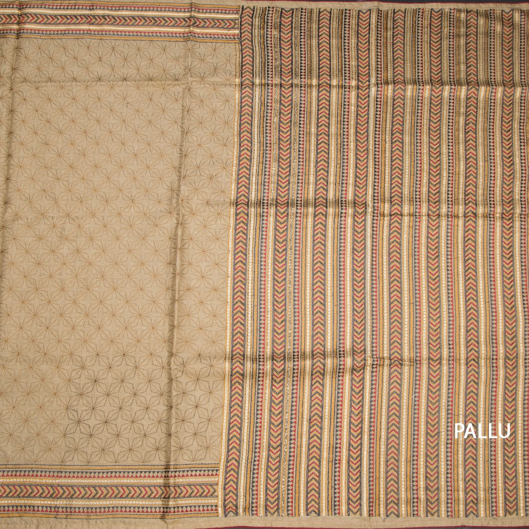 RTSR42365-2-Raw-Silk-Light-Brown-Thread-Work-Saree-pallu