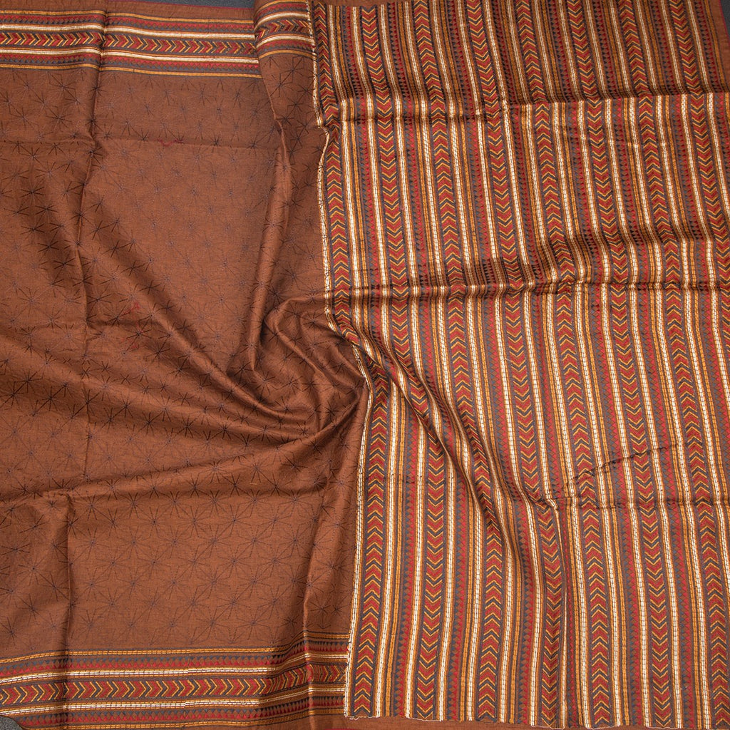 RTSR42366-4-Raw-Silk-Cinnamon-Brown-Thread-Work-Saree-crush