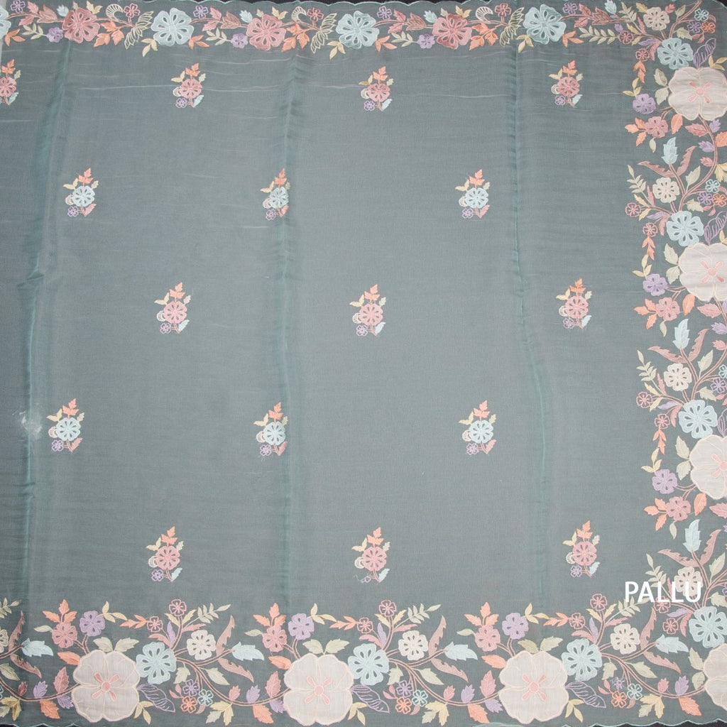 RTSR42370-2-Organza-Sky-Blue-Floral-Thread-Work-Saree-pallu