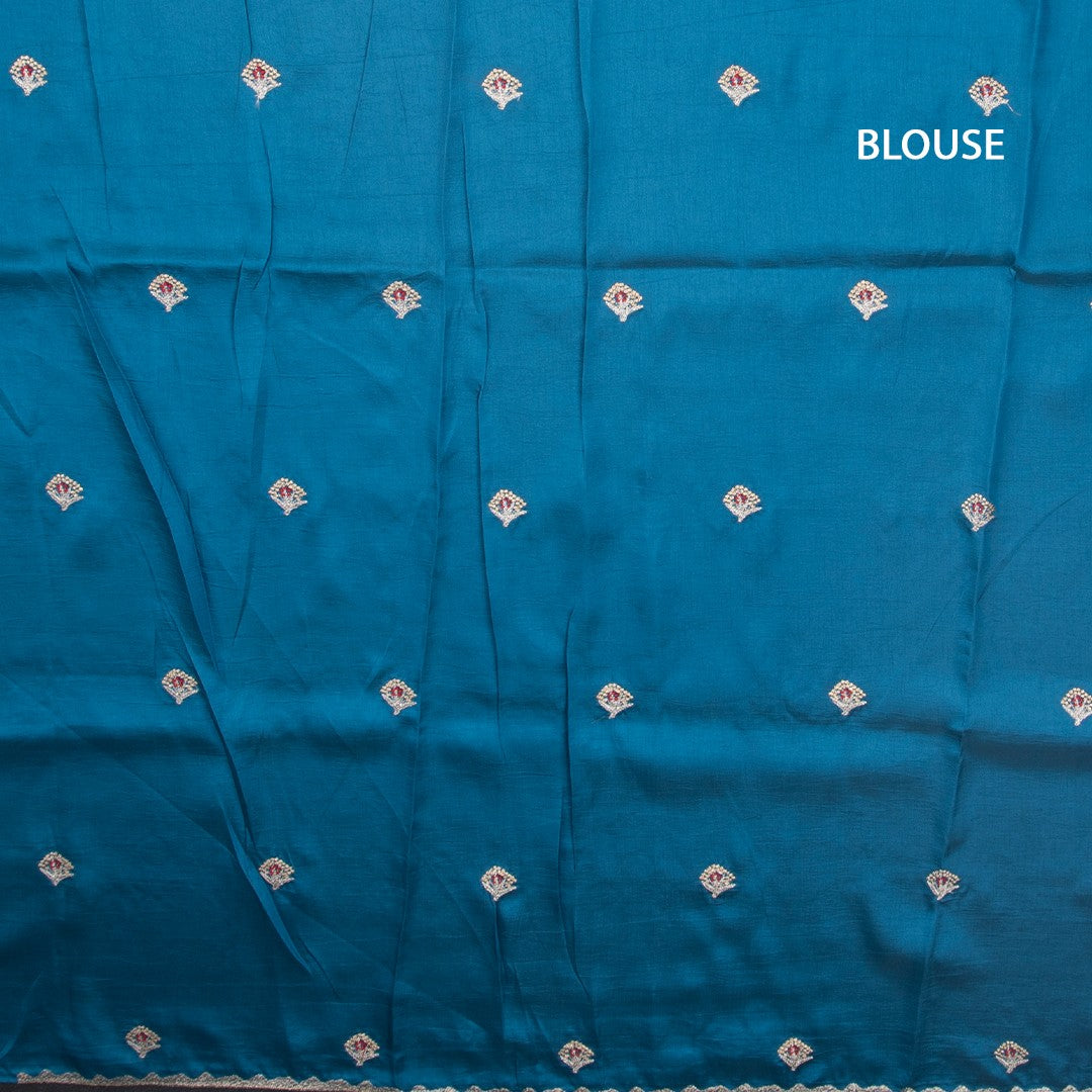 RTSR42373-3-Raw-Silk-Peacock-Blue-Zari-Worked-Saree-In-Tree-Design-blouse