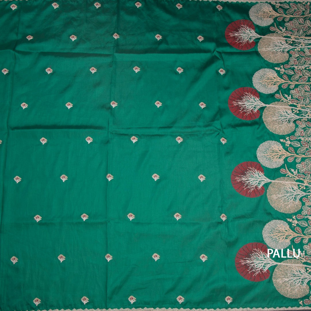 RTSR42375-2-Raw-Silk-Peacock-Green-Zari-Worked-Saree-In-Tree-Design-pallu