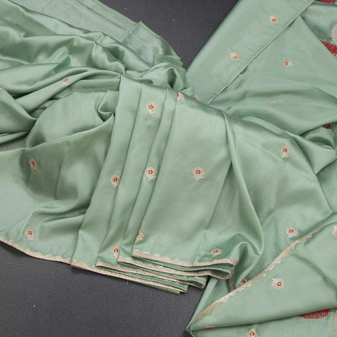RTSR42377-Raw-Silk-Pista-Green-Zari-Worked-Saree-In-Tree-Design-main