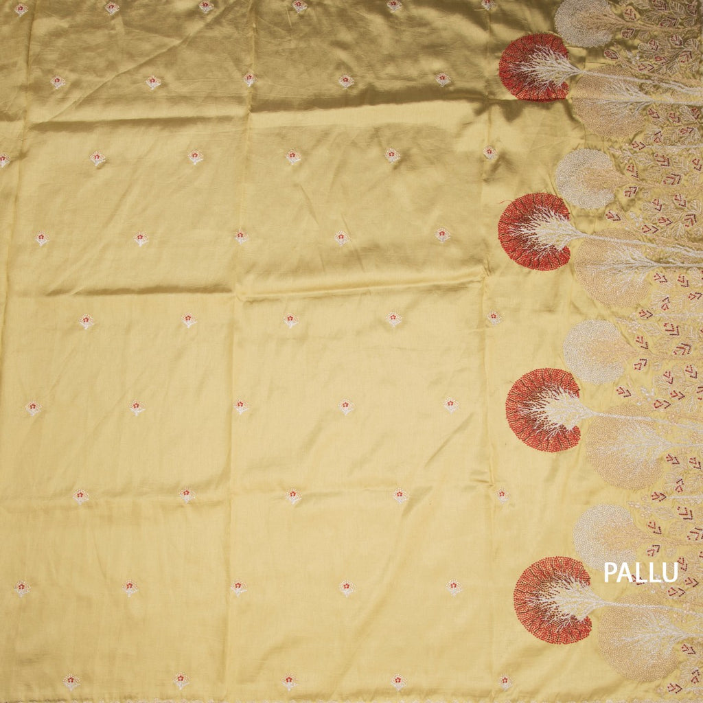 RTSR42379-2-Raw-Silk-Sandal-Zari-Worked-Saree-In-Tree-Design-pallu
