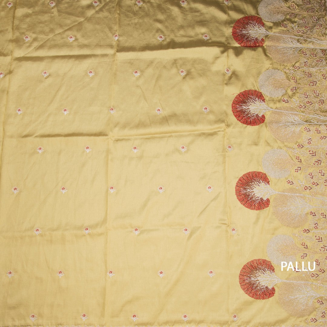 RTSR42379-2-Raw-Silk-Sandal-Zari-Worked-Saree-In-Tree-Design-pallu