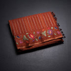 RTSR42382-1-Raw-Silk-Rust-Brown-Zari-Stripes-Saree-And-Thread-Border-fold