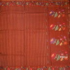RTSR42382-2-Raw-Silk-Rust-Brown-Zari-Stripes-Saree-And-Thread-Border-pallu