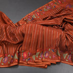 RTSR42382-Raw-Silk-Rust-Brown-Zari-Stripes-Saree-And-Thread-Border-main
