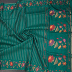 RTSR42383-4-Raw-Silk-Peacock-Green-Zari-Stripes-Saree-And-Thread-Border-crush