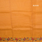 RTSR42384-3-Raw-Silk-Mango-Yellow-Zari-Stripes-Saree-And-Thread-Border-blouse