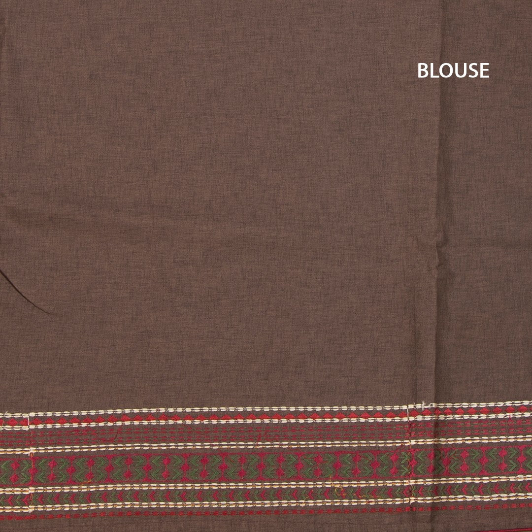RTSR42389-3-Raw-Silk-Dark-Brown-Thread-Work-Saree-blouse