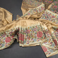RTSR42391-Tissue-Gold-Saree-With-Floral-Thread-Border-main
