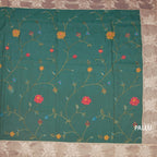 RTSR42454-2-Organza-Jade-Green-Floral-Thread-Work-Saree-pallu