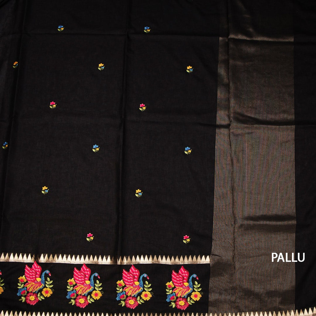 RTSR42458-2-Raw-Silk-Black-Thread-Work-Saree-02-pallu