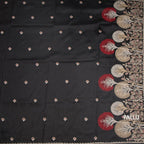 RTSR42468-2-Raw-Silk-Black-Floral-Zari-Worked-Saree-pallu