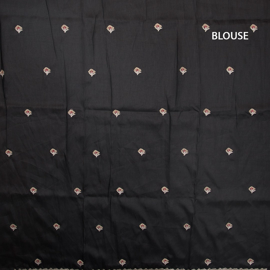 RTSR42468-3-Raw-Silk-Black-Floral-Zari-Worked-Saree-blouse