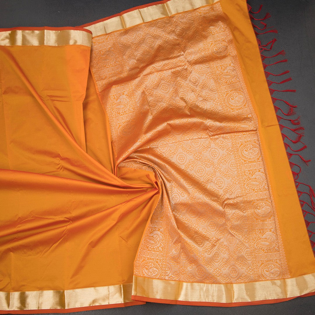 SMLSR42083-5-Semi-Silk-Mango-Yellow-Plain-Saree-And-Zari-Border-crush