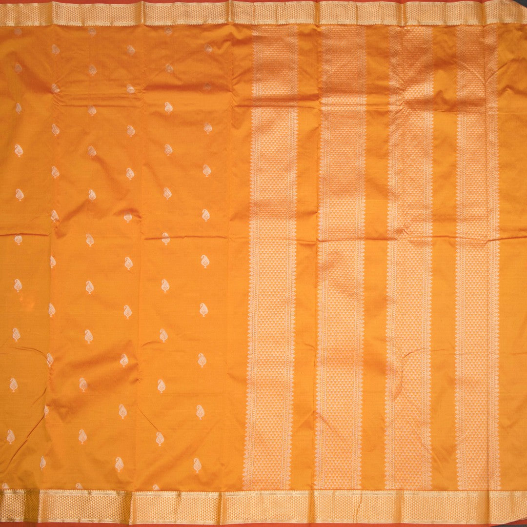 SMLSR42084-2-Semi-Silk-Mango-Yellow-Saree-With-Zari-Buttas-full-veiw