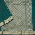 SMLSR42085-3-Semi-Silk-Dark-Green-Saree-With-Zari-Buttas-pallu