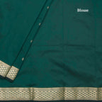 SMLSR42085-4-Semi-Silk-Dark-Green-Saree-With-Zari-Buttas-blouse
