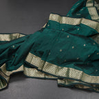 SMLSR42085-Semi-Silk-Dark-Green-Saree-With-Zari-Buttas-main