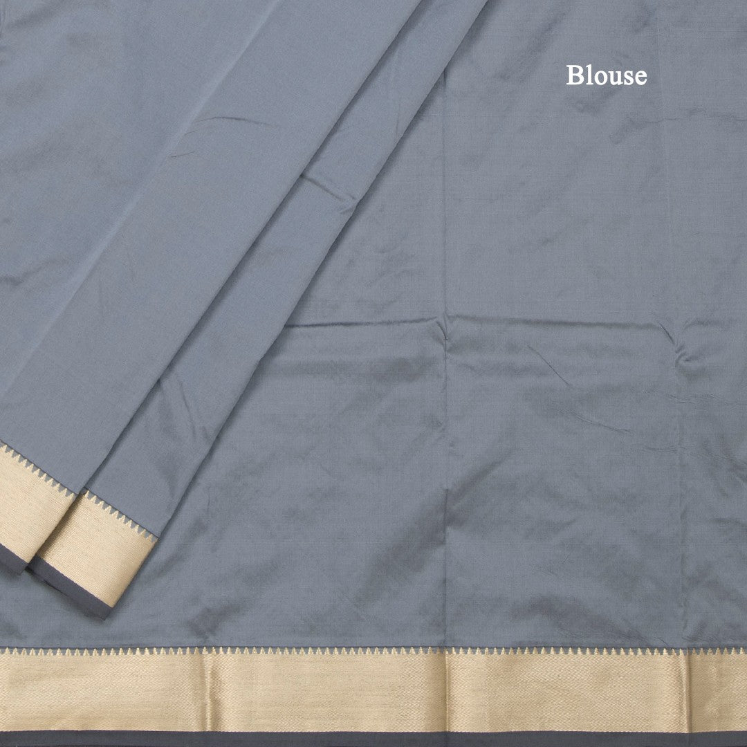 SMLSR42088-4-Semi-Silk-Grey-Plain-Saree-And-Zari-Border-blouse