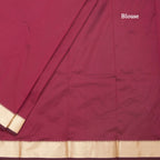SMLSR42089-4-Semi-Silk-Maroon-Plain-Saree-And-Zari-Border-blouse