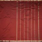 SMLSR42091-2-Semi-Silk-Maroon-Plain-Saree-And-Zari-Border-02-full-veiw