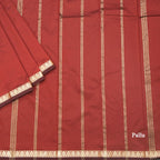 SMLSR42091-3-Semi-Silk-Maroon-Plain-Saree-And-Zari-Border-02-pallu