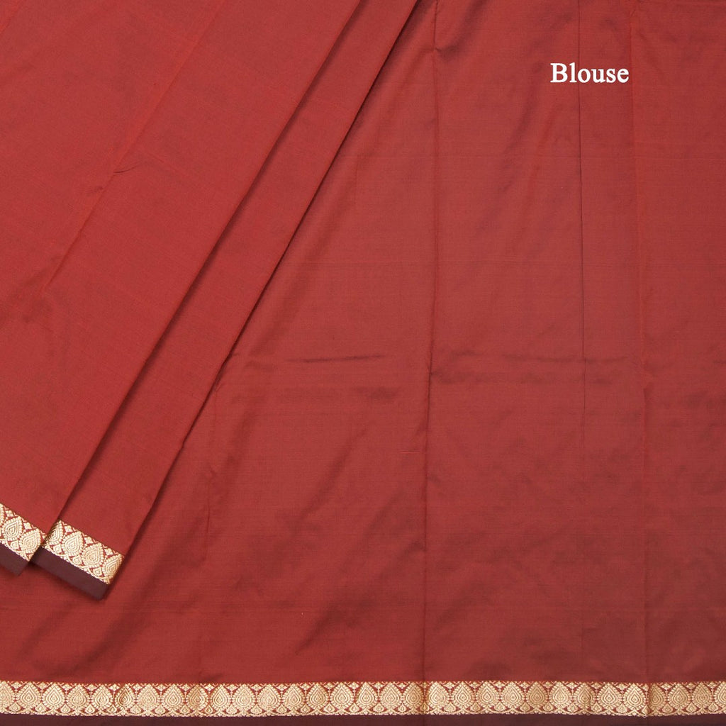 SMLSR42091-4-Semi-Silk-Maroon-Plain-Saree-And-Zari-Border-02-blouse