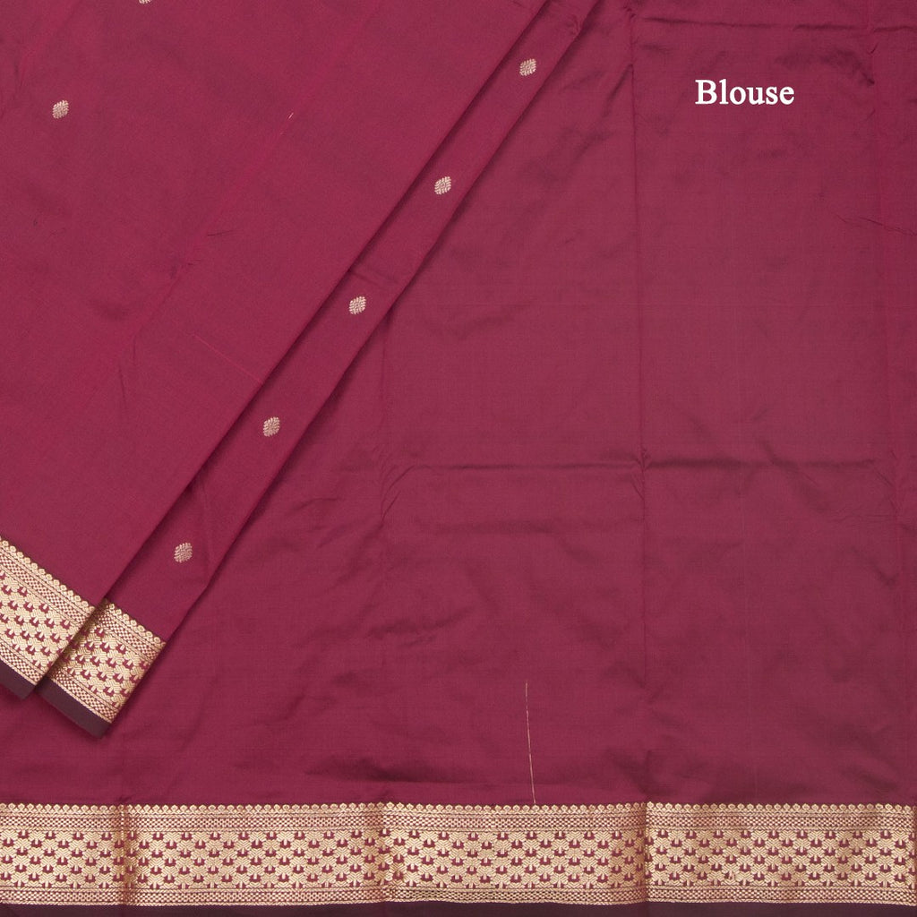 SMLSR42092-4-Semi-Silk-Maroon-Saree-With-Zari-Buttas-blouse