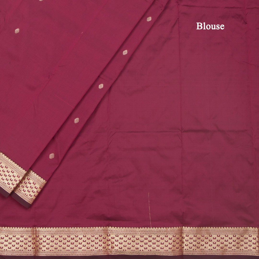 SMLSR42092-4-Semi-Silk-Maroon-Saree-With-Zari-Buttas-blouse