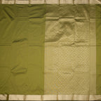 SMLSR42094-2-Semi-Silk-Olive-Green-Plain-Saree-And-Zari-Border-02-full-veiw