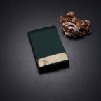 SMLSR42110-1-Semi-Silk-Plain-Dark-Green-Saree-And-Zari-Border-fold