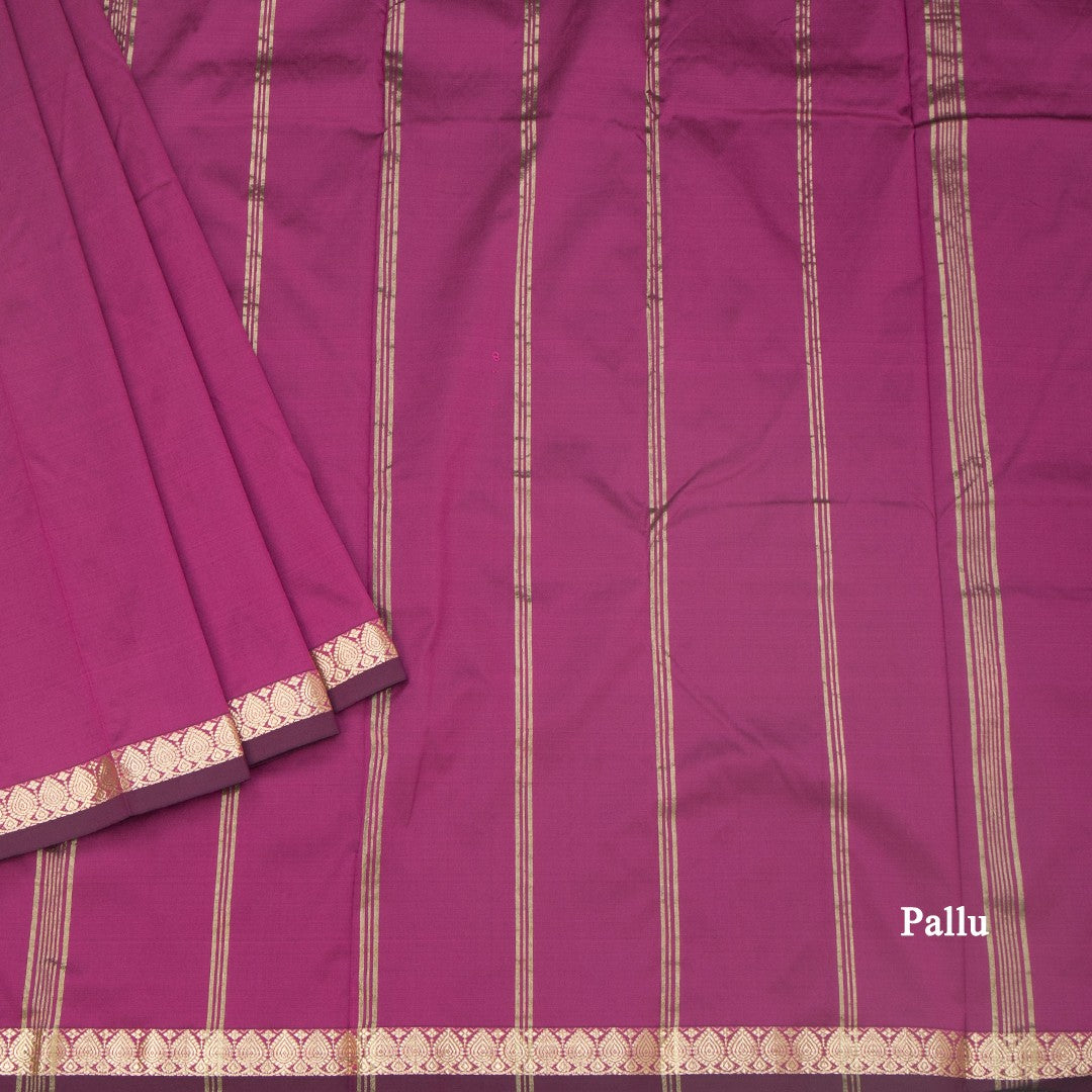 SMLSR42111-3-Semi-Silk-Plain-Dark-Pink-Saree-And-Zari-Border-pallu