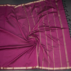 SMLSR42111-5-Semi-Silk-Plain-Dark-Pink-Saree-And-Zari-Border-crush
