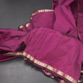 SMLSR42111-Semi-Silk-Plain-Dark-Pink-Saree-And-Zari-Border-main