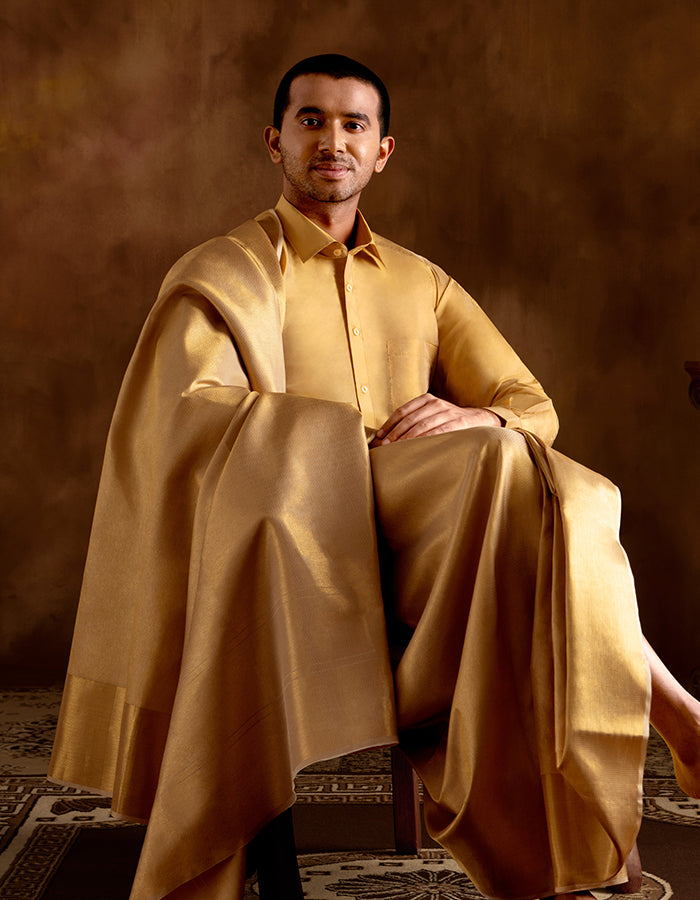 Pure Silk Dhoti Set